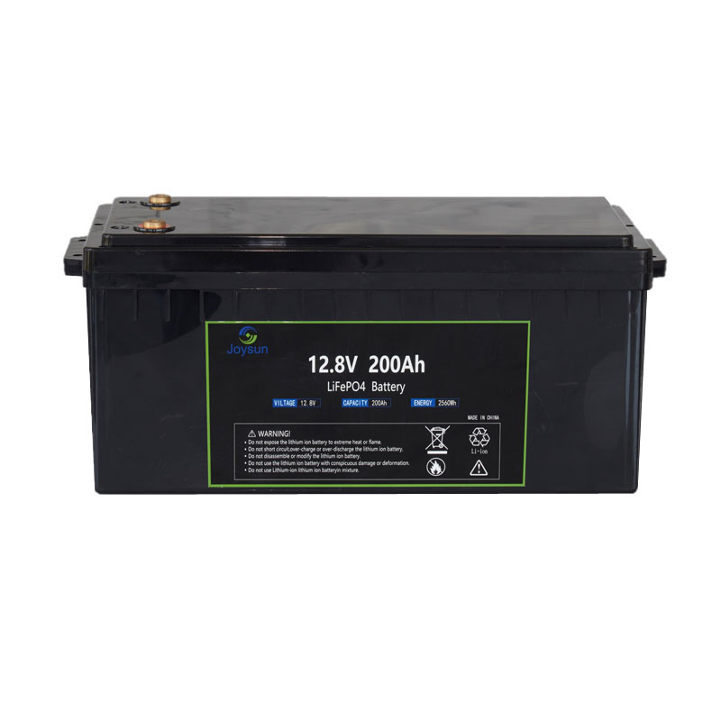 LFP 12,8V 200Ah 2560Wh LiFePO4-batteri Innebygd BMS